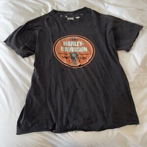 1998 Harley Davidson Motorcycles Distressed Graphic Tee Size XL